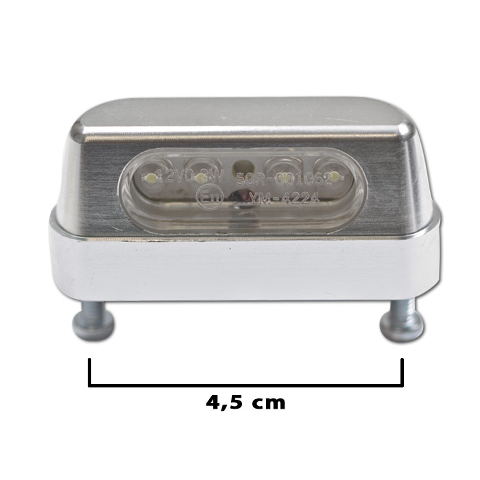LED-Kennzeichenbeleuchtung Zest chrom Alu LED-Kennzeichenbeleuchtung Zest chrom Alu