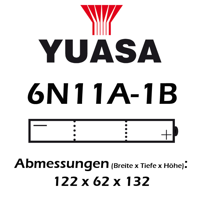 Batterie YUASA 6N11A-1B 11 AH
