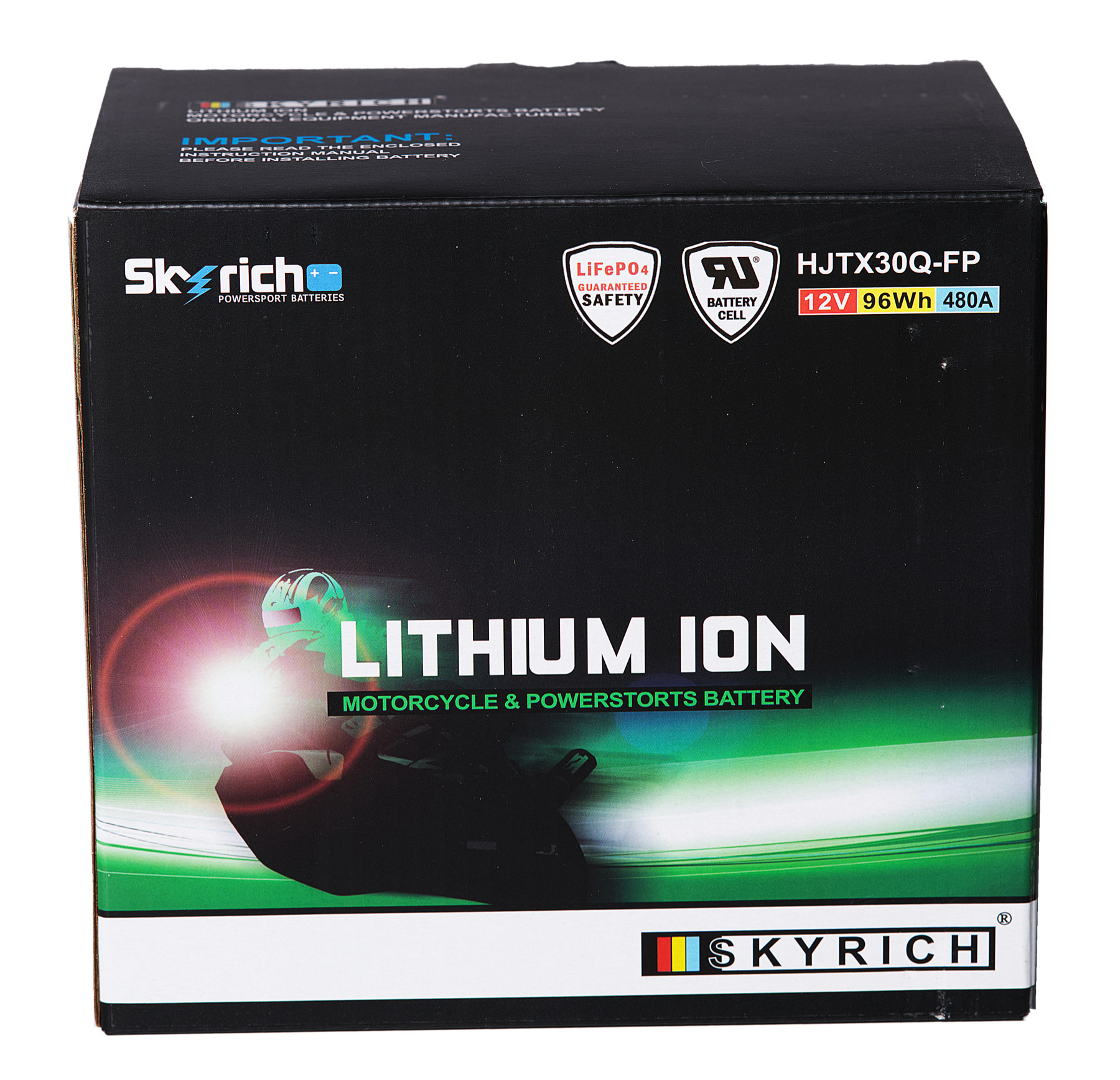 Batterie SKYRICH HJTX30Q-FP [166x123x163] 12,8V/8AH (10 Std.), 96 Wh, CCA: 480