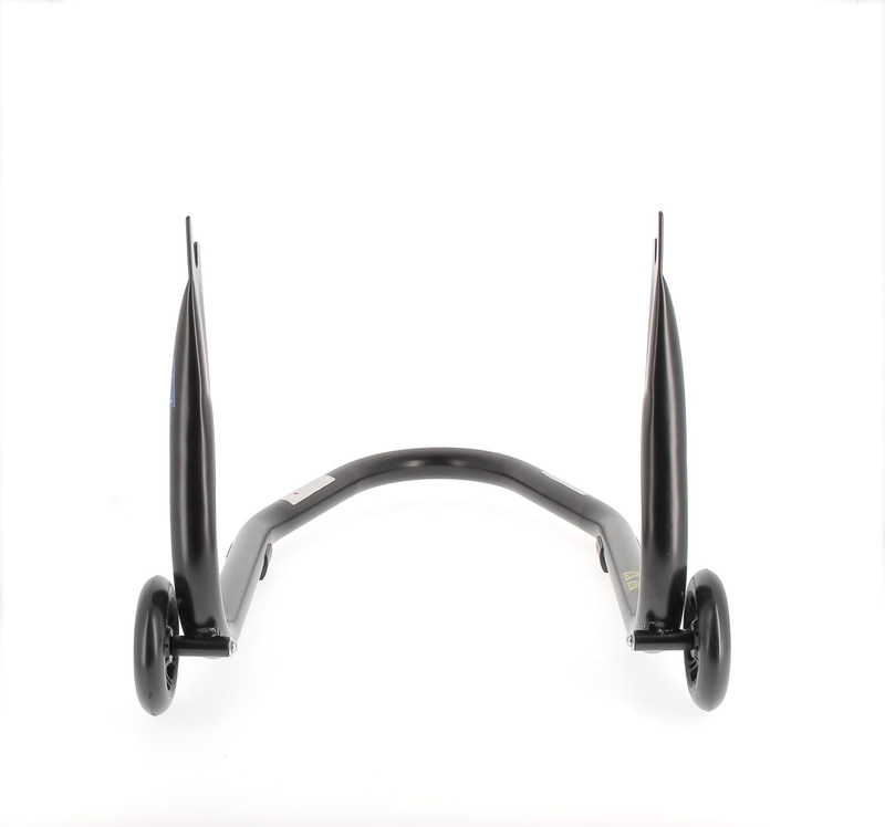 BIHR Home Track Montageständer hinten starr Aufnahmen in V-Form mattschwarz Räder schwarz