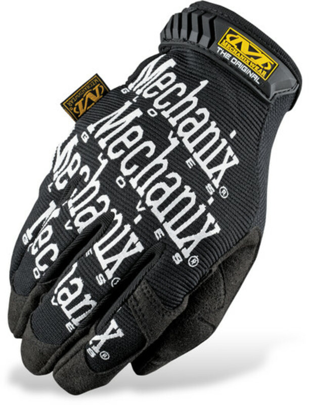 Mechanikerhandschuh MECHANIX ORIGINAL schwarz LOGO weiss L