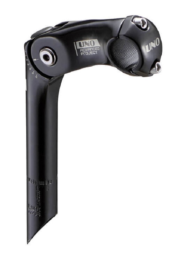 UNO 0°/ 60° Bicycle Handlebar Stem Adjustable Grade - 100mm Black