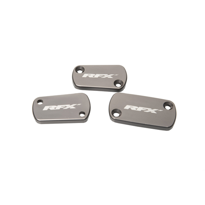RFX Pro Satz Behälterabdeckung (Mineralgrau) - passend für Kawasaki KXF450
