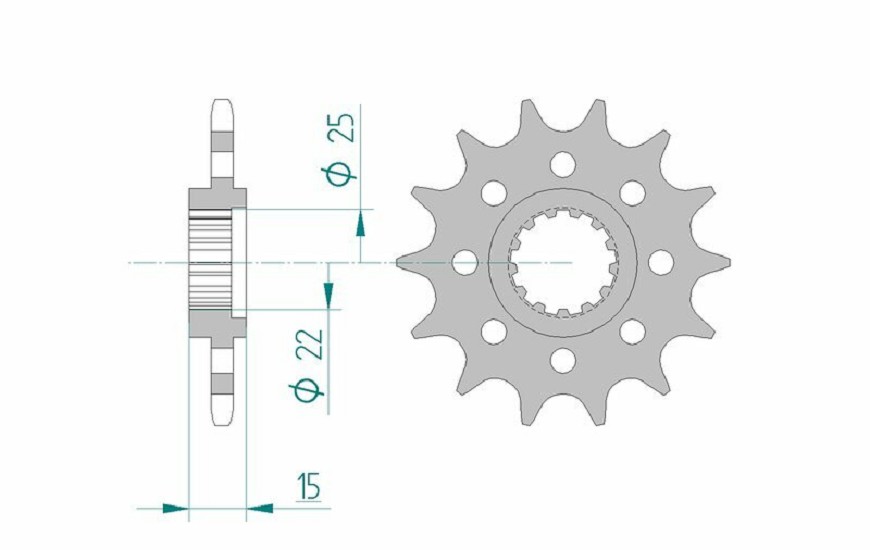 AFAM Standard Stahlritzel vorne 24507 - 520