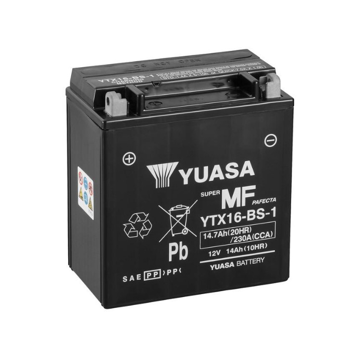 Batterie YUASA YTX16-BS-1 14 AH MF Batterie YUASA YTX16-BS-1 14 AH MF