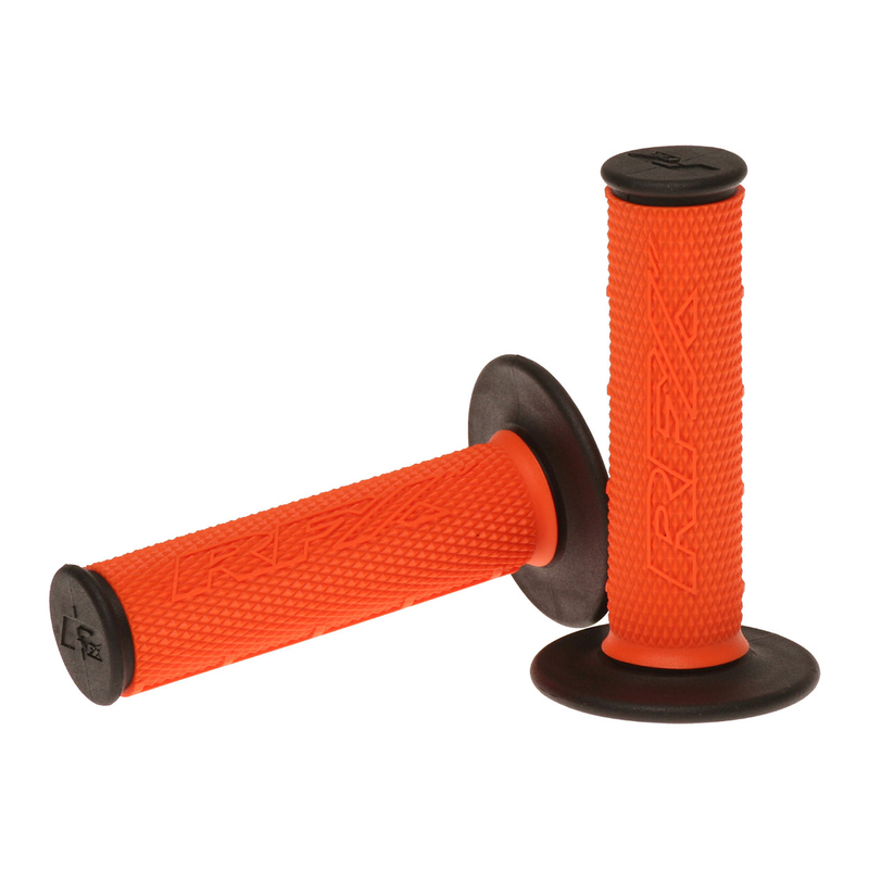 RFX Pro Zwei-Komponenten-Griffe Schwarz Enden (Orange/Schwarz) Paar