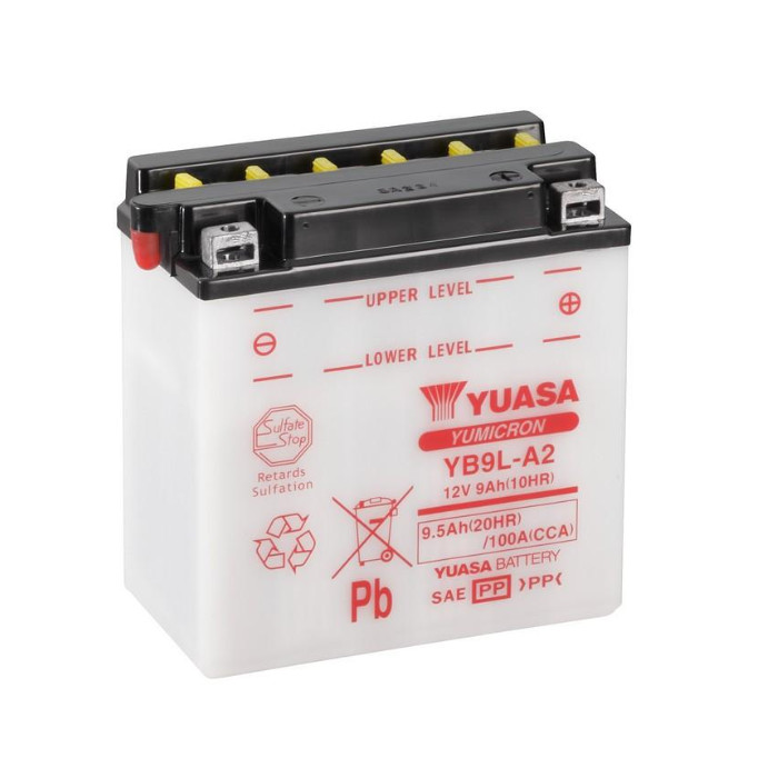 Batterie YUASA YB9L-A2 9 AH Batterie YUASA YB9L-A2 9 AH