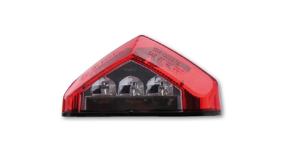 HIGHSIDER smart LED Rücklicht, rotes Glas
