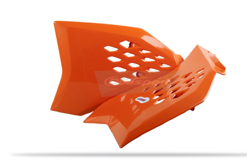 POLISPORT Kühlerspoiler seitlich Originalfarbe 11-15 Orange passend für KTM SX65