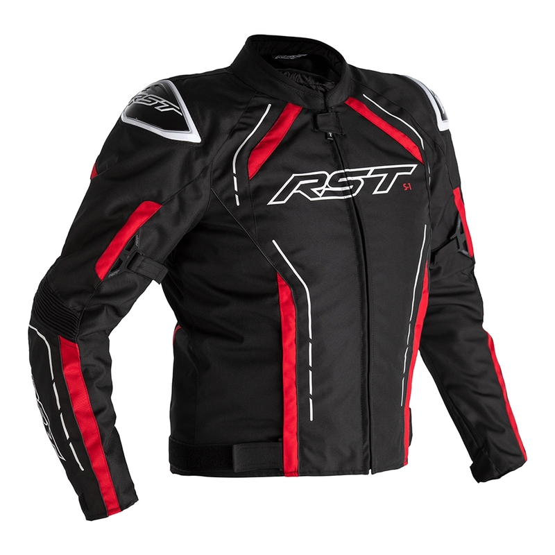 RST S-1 Jacke Textil Schwarz/Rot/Weiß Herren Größe 3XL RST S-1 Jacke Textil Schwarz/Rot/Weiß Herren Größe 3XL