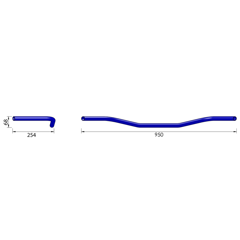 HIGHSIDER pro Old Style L12, 1 Zoll, 95 -D, verchromt
