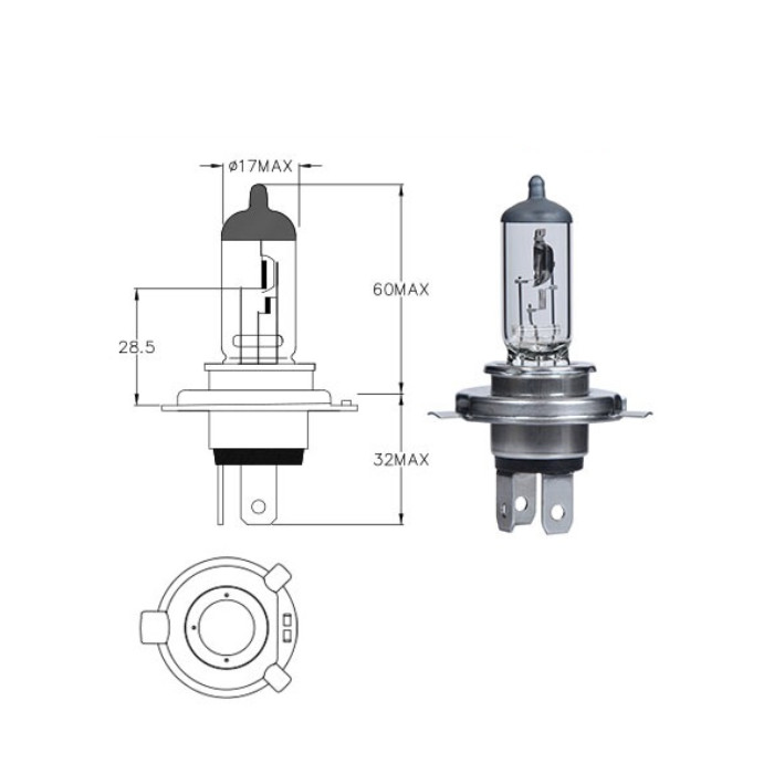 Hauptscheinwerferlampe 12V 35/35W HS1 Hauptscheinwerferlampe 12V 35/35W HS1