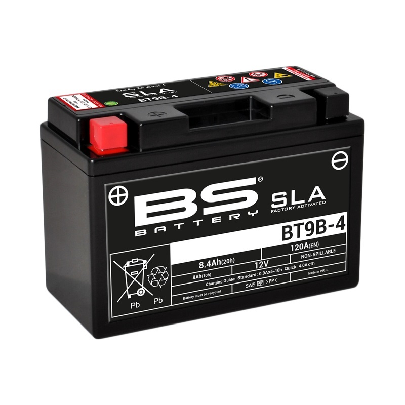 BS BATTERY SLA Wartungsfreie Batterie Werkseitig aktiviert - BT9B-4 BS BATTERY SLA Wartungsfreie Batterie Werkseitig aktiviert - BT9B-4