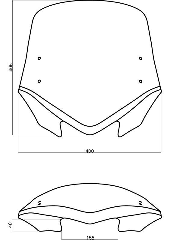 MRA V-Flow Screen Z- mit Spoiler