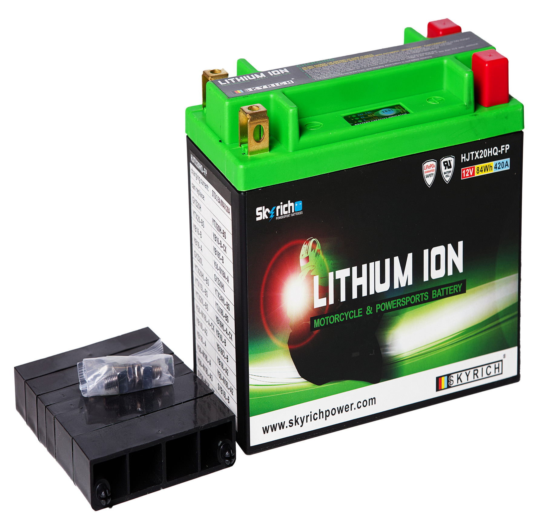Batterie SKYRICH HJTX20HQ-FP [175x87x130] 12,8V/7AH (10 Std.), 84 Wh, CCA: 420