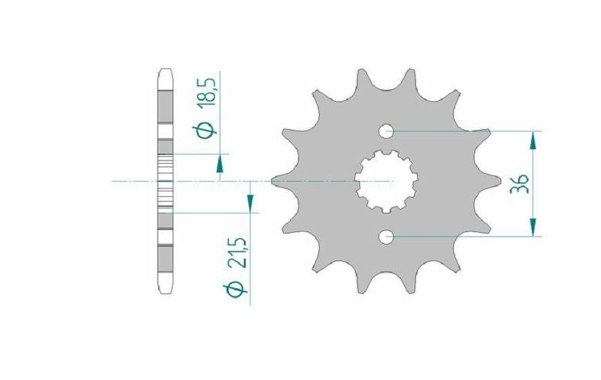 AFAM Standard Stahlritzel vorne 20304 - 520