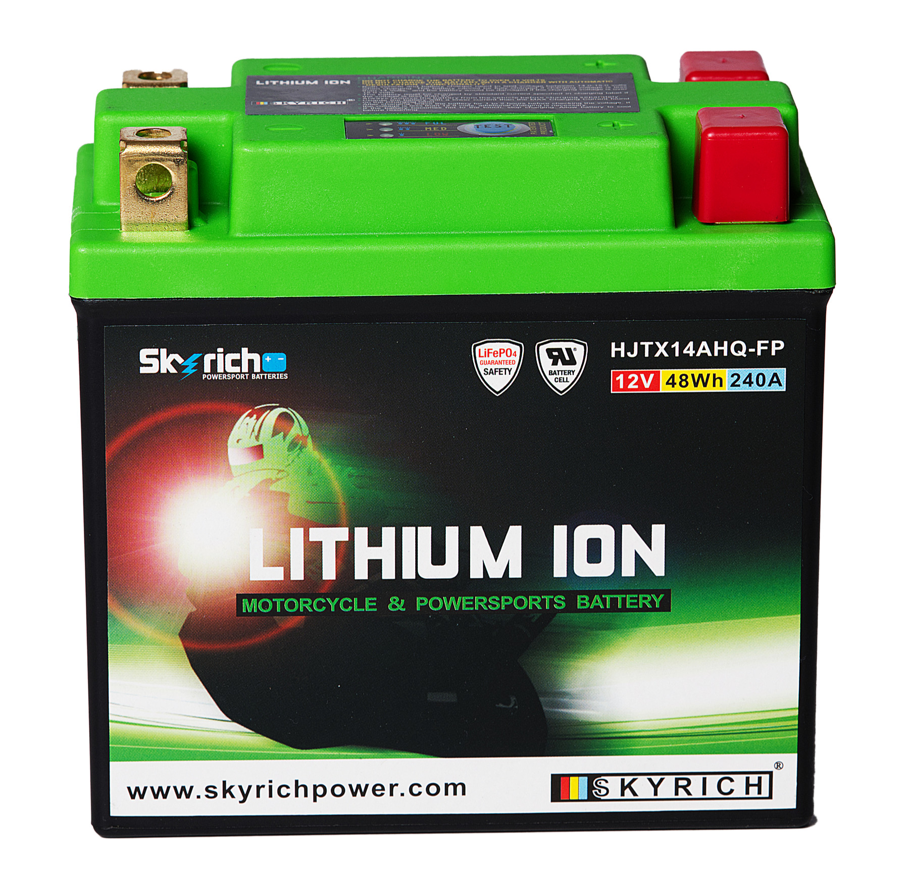 Batterie SKYRICH HJTX14AHQ-FP [134x75x133] 12,8V/4AH (10 Std.), 48 Wh, CCA: 240