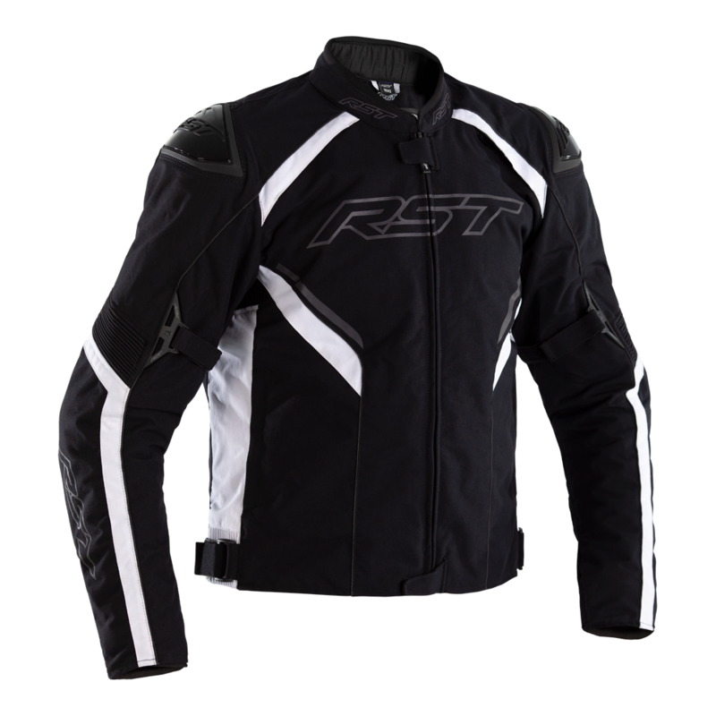 RST Sabre CE Textil-Jacke - Schwarz/Schwarz/Weiß Size XXL