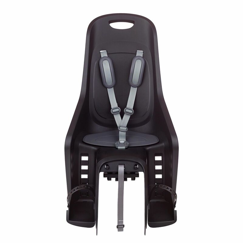 POLISPORT Bubbly Maxi Rear Child Bike Seat Carrier Mounting - Black/Dark Grey