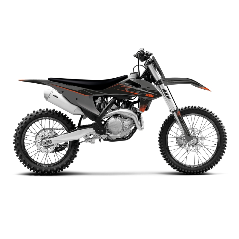 BLACKBIRD Matte Schwarz Komplett-Grafik-Kit passend für KTM SX/SX-F BLACKBIRD Matte Schwarz Komplett-Grafik-Kit passend für KTM SX/SX-F
