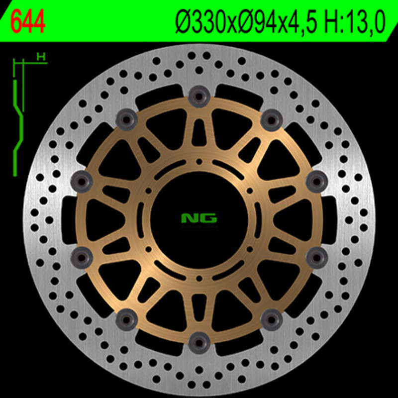 NG BRAKES Bremsscheibe schwimmend rund NG BRAKES Bremsscheibe schwimmend rund