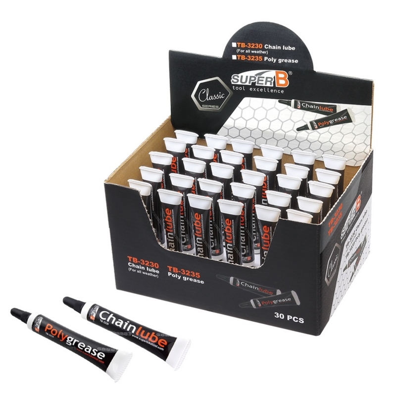 SUPER B Poly Grease 5 Ml (30 Pcs / Counter Display Box) SUPER B Poly Grease 5 Ml (30 Pcs / Counter Display Box)