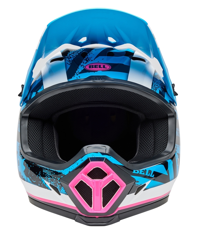 BELL MX-9 Mips Helm - Breakdance Gloss Blue/Pink