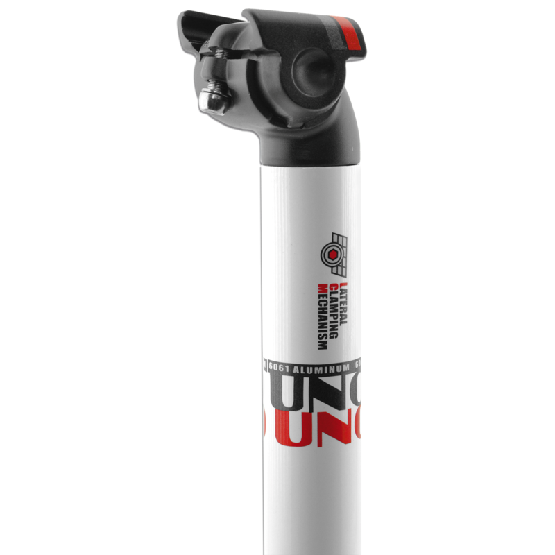UNO TS 655 Bicycle Seatpost - 350mm Ø27.2 White UNO TS 655 Bicycle Seatpost - 350mm Ø27.2 White