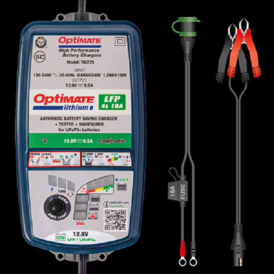 Batterieladegerät OptiMATE Lithium 4S 10A 10-stufig, 12.8V/13.2V 10A Lithium Batterieladegerät OptiMATE Lithium 4S 10A 10-stufig, 12.8V/13.2V 10A Lithium