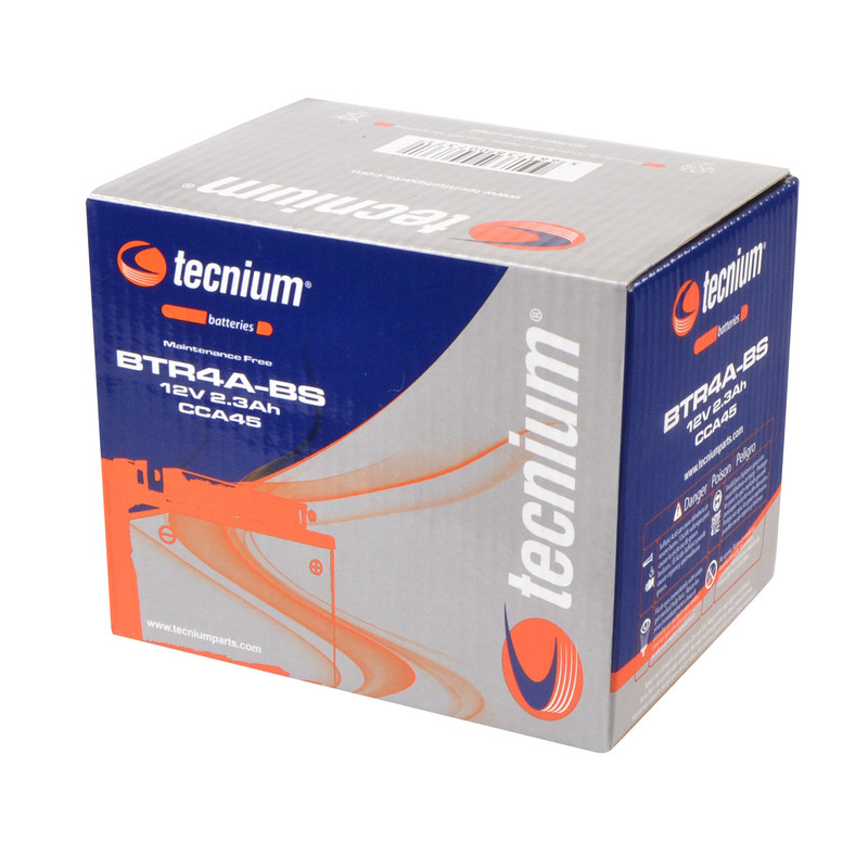 TECNIUM Wartungsfreie Batterie mit Säurepack - BTR4A-BS TECNIUM Wartungsfreie Batterie mit Säurepack - BTR4A-BS