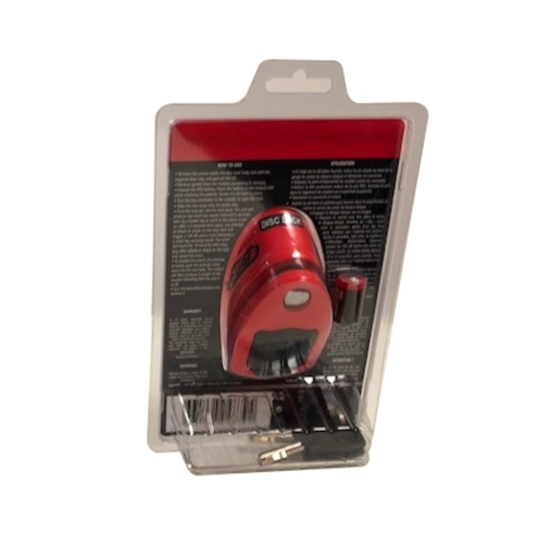 VECTOR Alarm Bremsscheiben Schloss SRA - Red x10