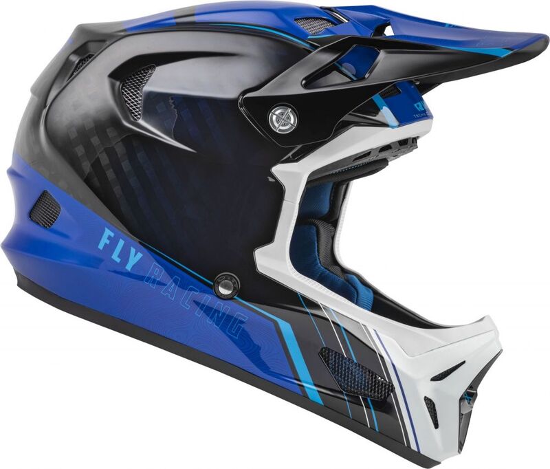 FLY RACING Werx-R Helmet Blue/Carbon LG FLY RACING Werx-R Helmet Blue/Carbon XL