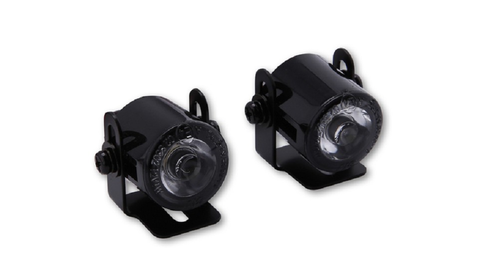 SHIN YO LED-Standlicht, Rund, Durchmesser 24,7 mm, mit Universalhalter