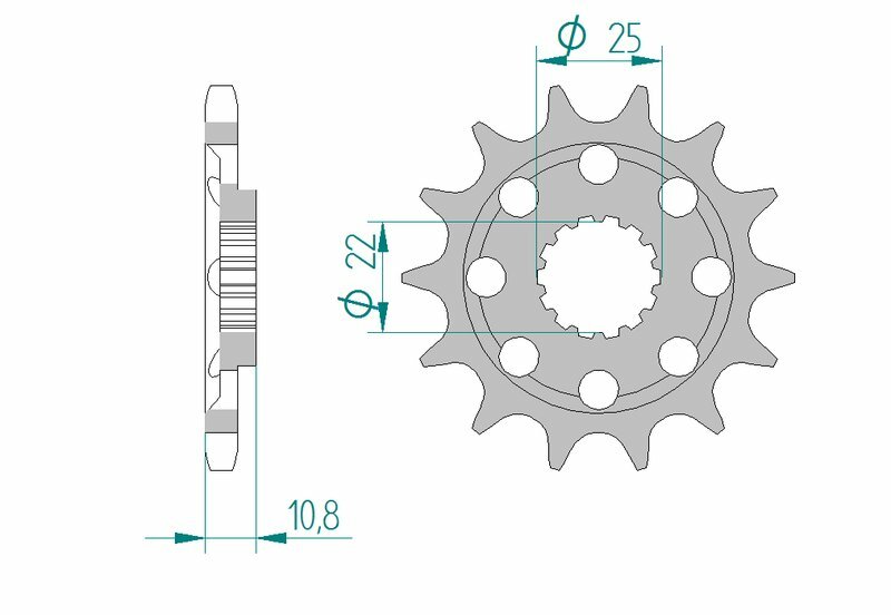 AFAM Standard Stahlritzel vorne 94807 - 525