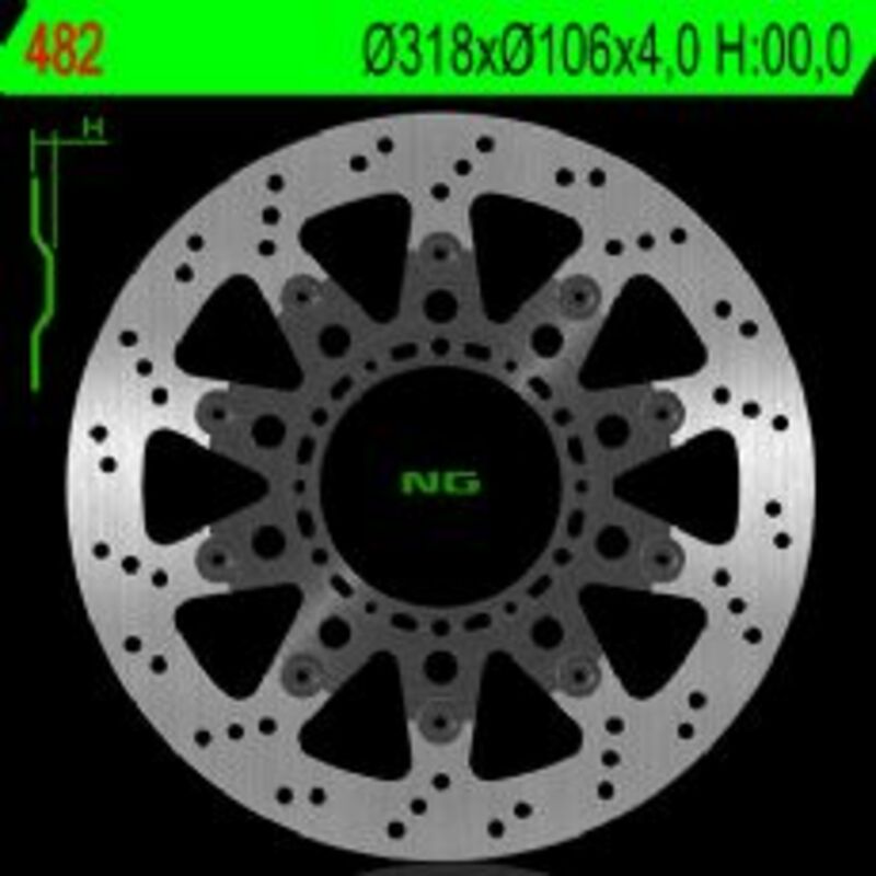 NG BRAKES Bremsscheibe schwimmend rund NG BRAKES Bremsscheibe schwimmend rund