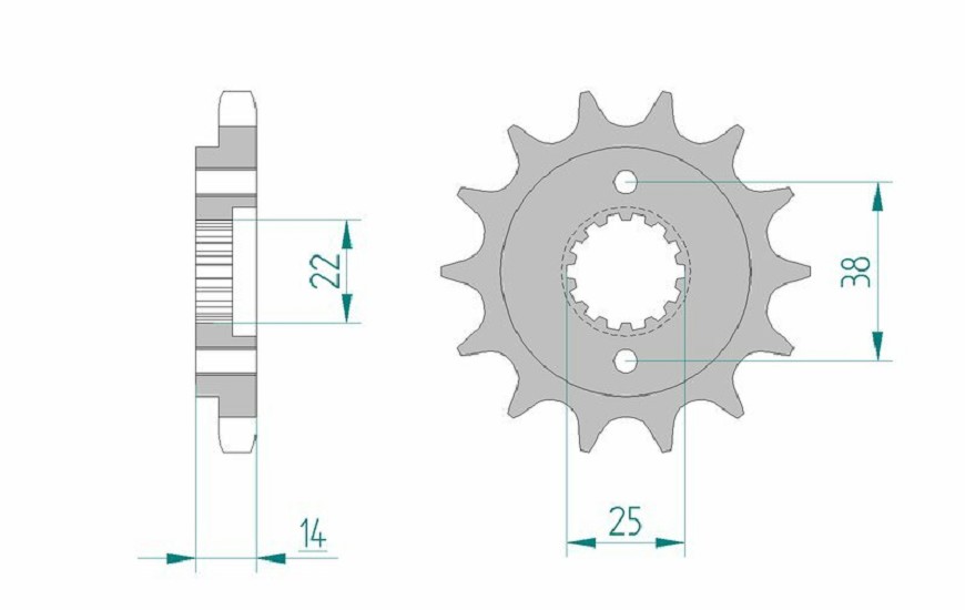 AFAM Standard Stahlritzel vorne 52602 - 530