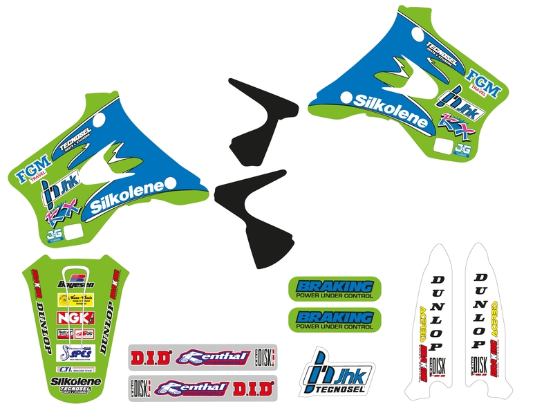 TECNOSEL Complet Set Team passend für Kawasaki 1996