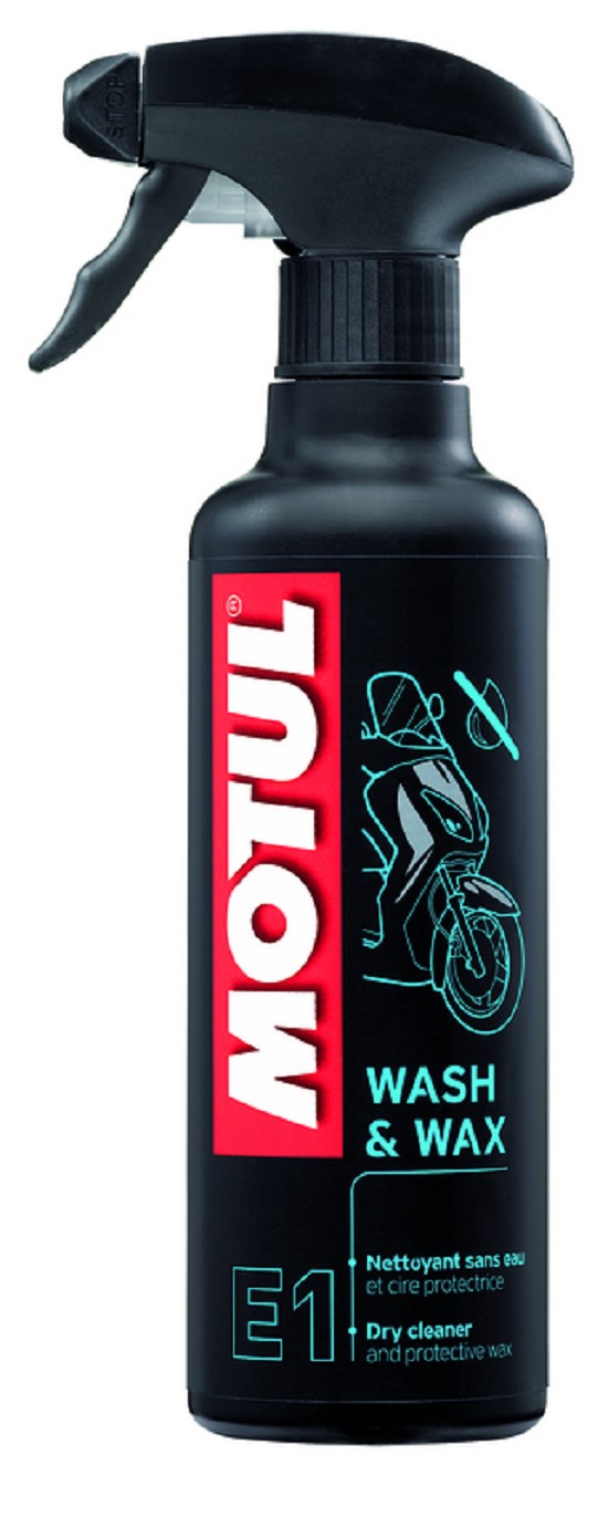 MOTUL E1 Wash & Wax Dry Cleaner - 400ml Spray x12