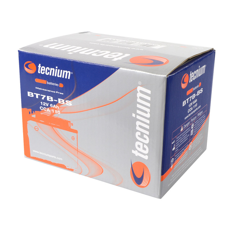 TECNIUM Wartungsfreie Batterie mit Säurepack - BT7B-BS TECNIUM Wartungsfreie Batterie mit Säurepack - BT7B-BS