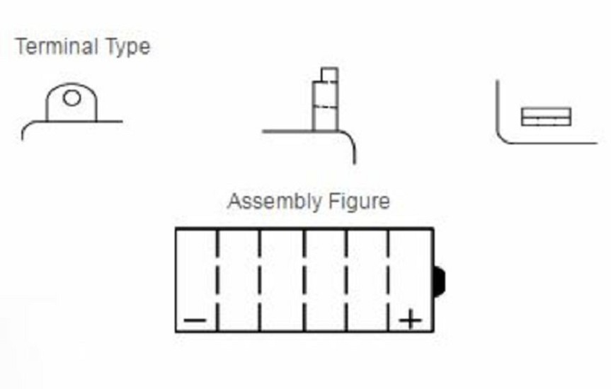 YUASA Blei/Säure Batterie ohne Säurepack - YB3L-B