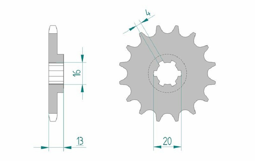 AFAM Standard Stahlritzel vorne 94117 - 428