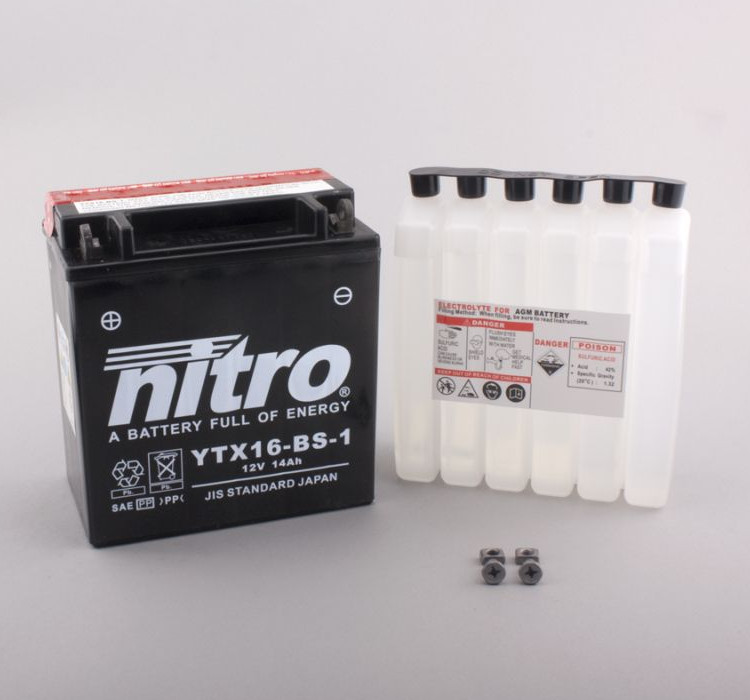Batterie Nitro YTX16-BS-1 14AH MF