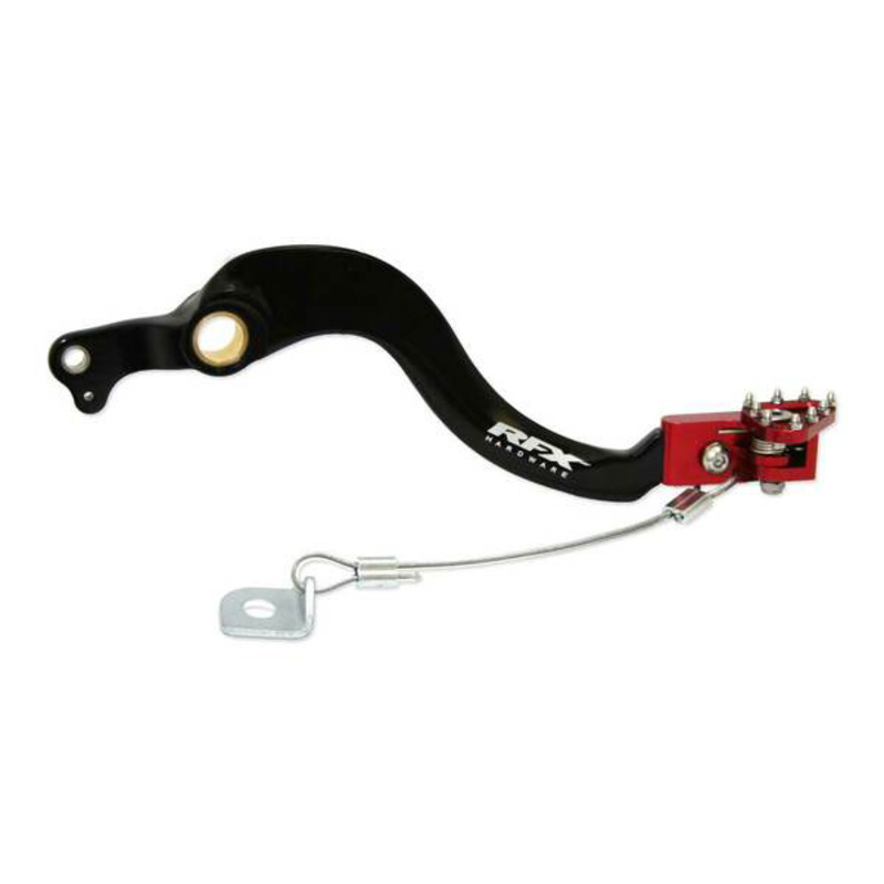 RFX Pro FT Hinterradbremshebel (Schwarz/Rot) - passend für Honda CRF450L