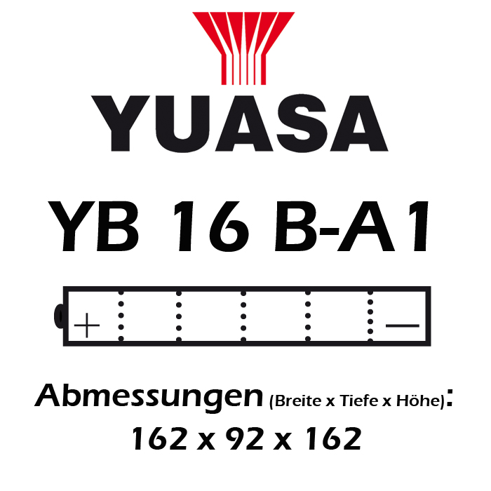 Batterie YUASA YB16B-A1 16 AH
