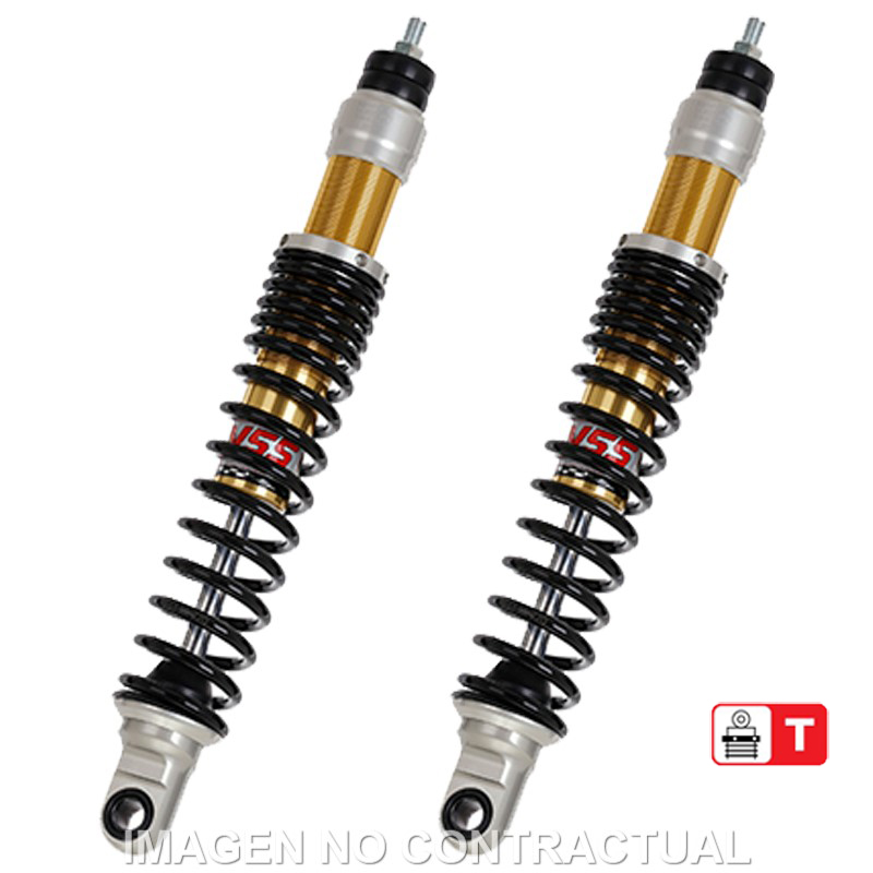 Federbein E302-Serie Stereo hinten passend für Piaggio Vespa GT 125/250, GTS/GTV 125-300 TE302-340T-02AL-38 Federbein E302-Serie Stereo hinten passend für Piaggio Vespa GT 125/250, GTS/GTV 125-300 TE302-340T-02AL-38