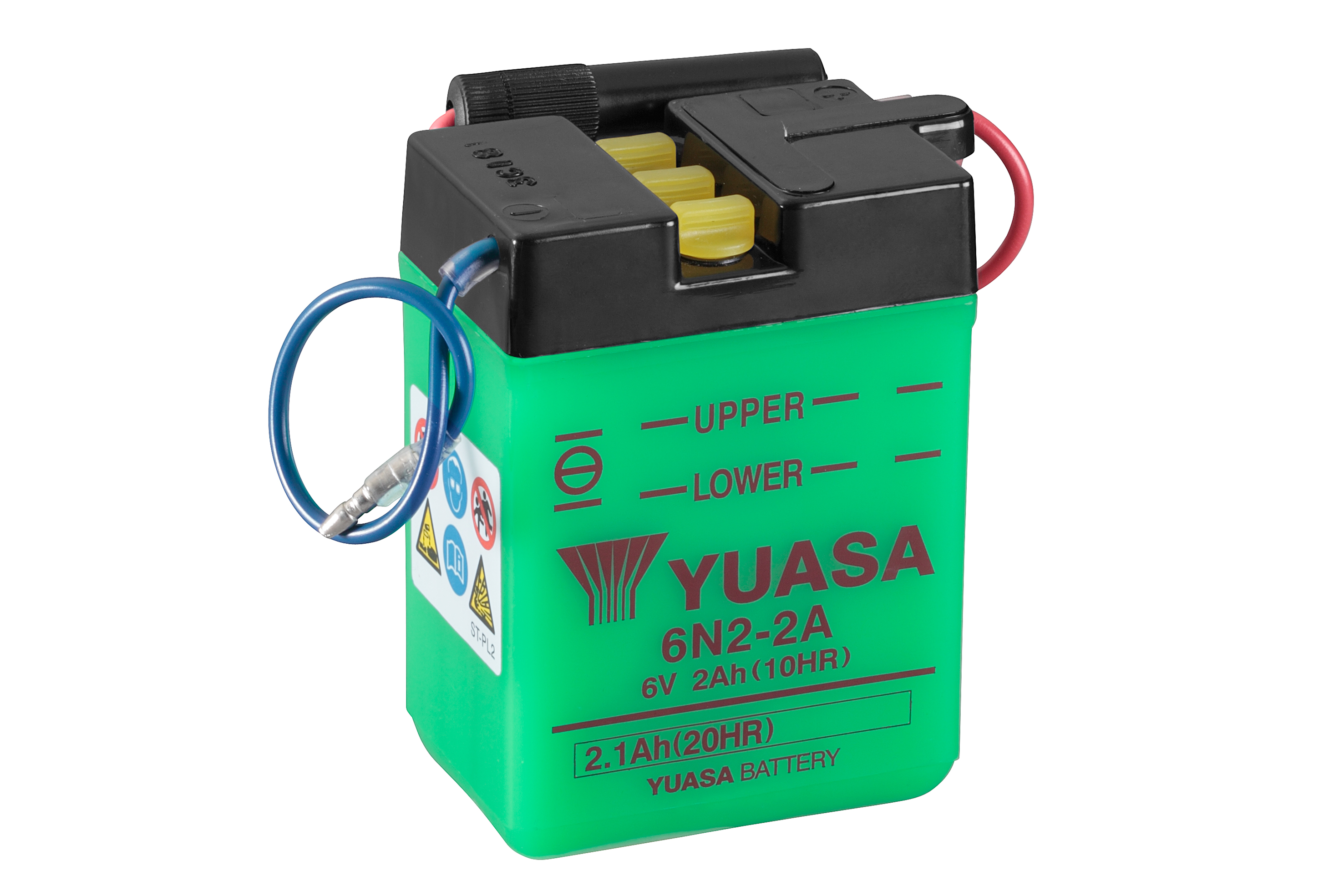 Batterie YUASA 6N2-2A (DC) ohne Säure 6V/2AH (10 Std.) [70x47x96] Säurefüllmenge 100 ml