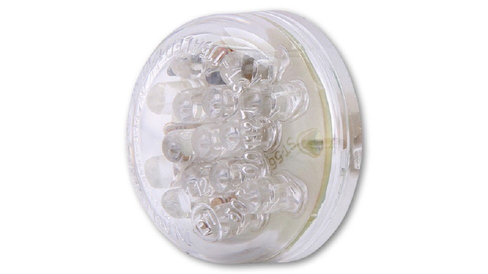 SHIN YO Disc LED-Rücklicht, Klarglas,