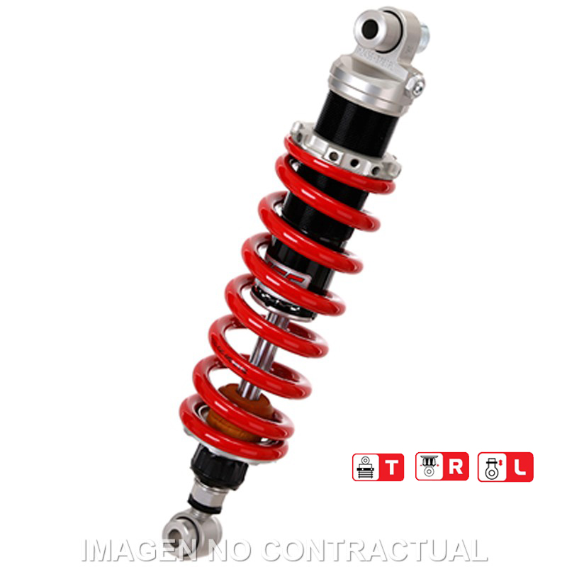 Federbein Z456-Serie Mono hinten passend für Yamaha XT 350 (86-95) MZ456-370TRL-04-85