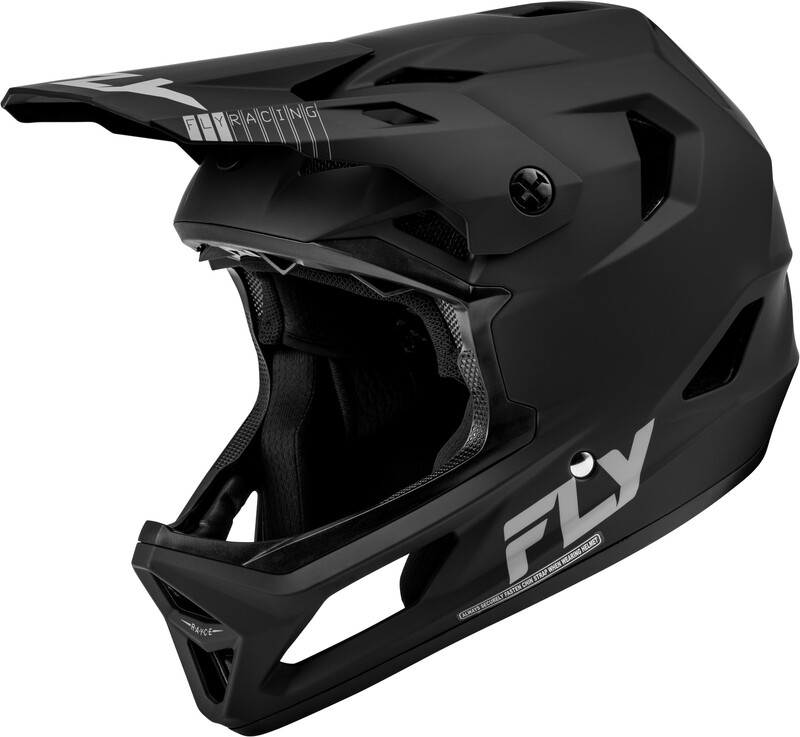 FLY RACING Rayce Fahrrad Helm - Mattschwarz