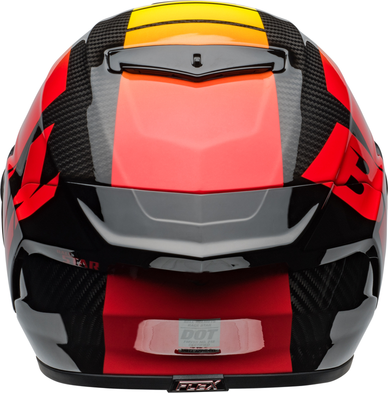 BELL Race Star DLX Flex Helm - Offset Gloss Black/Red